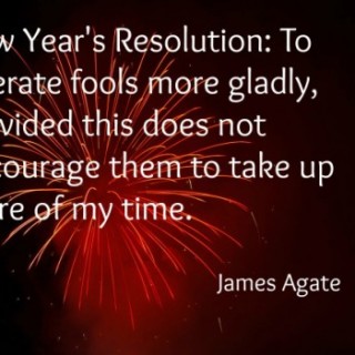 New Years Eve Tolerate Fools quote