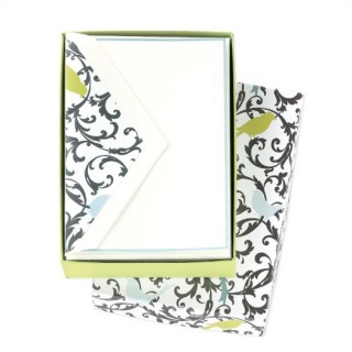 Bird Scroll Cards from Crane Stationery