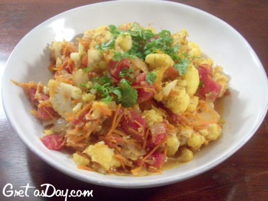 Curry Cauliflower Recipe | Vegan and Vegetarian | How Was Your Day?
