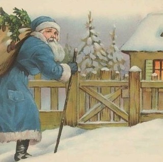 Vintage Christmas Santa Post Card