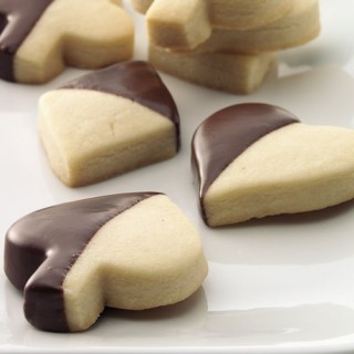 Chocolate Dipped Shortbread Cookies