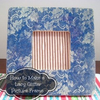 How to Make a Lacy Glitter Frame