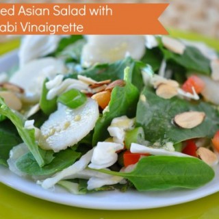 Tossed Asian Salad with wasabi Vinaigrette Recipe
