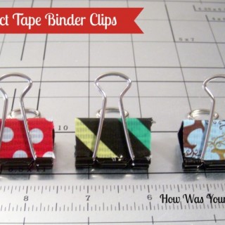 Duct tape binder clips crafts