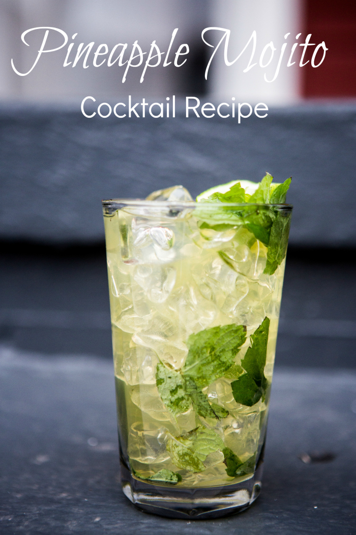 Pineapple mojito drink recipe