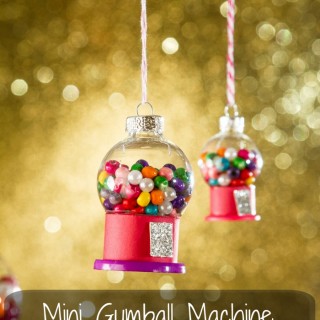 How to make mini gumball machine Christmas ornaments.