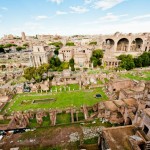 The forum in Rome, Italy