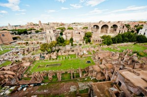 The forum in Rome, Italy