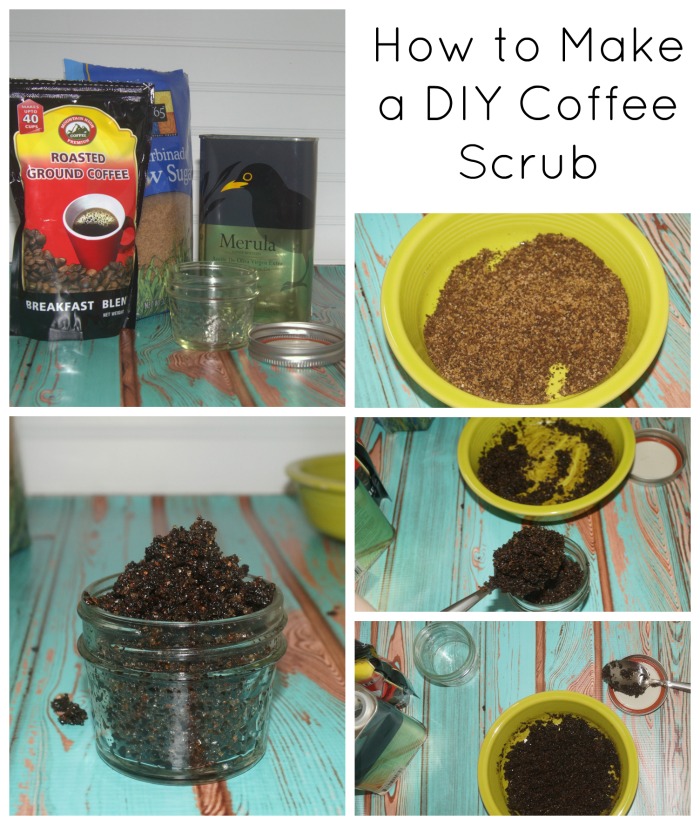 how-to-make-diy-coffee-scrub-collage
