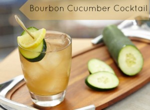 A dlicious ourbon cucumber cocktail drink recipe