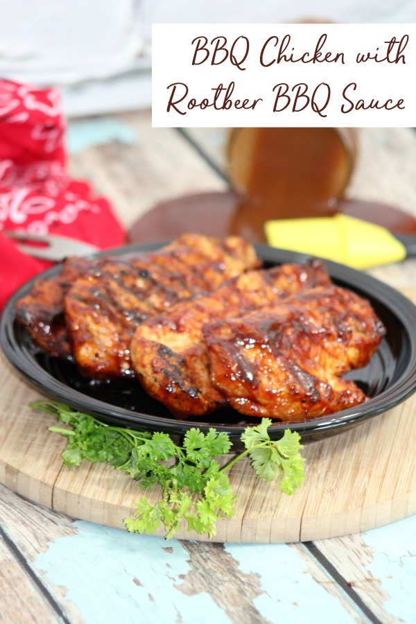 BBQ Chicken with Homemade rootbeer bbq sauce