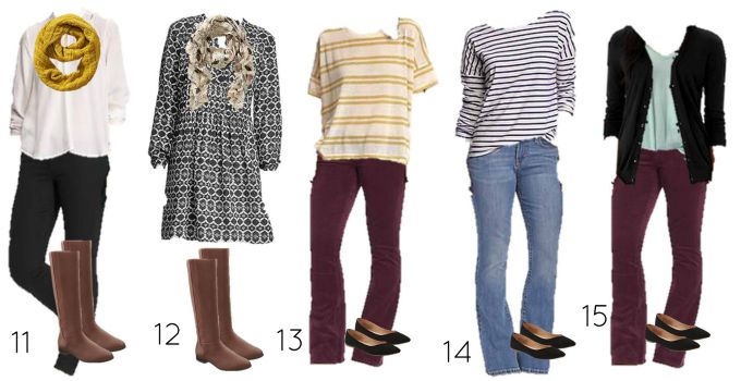 Fall Old Navy mix and match 11-15