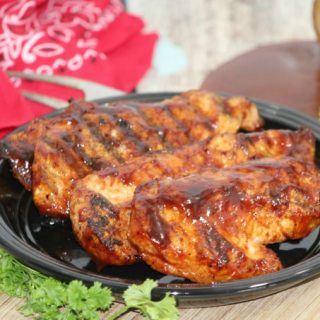 Grilled Chicken with Homemade rootbeer BBQ sauce