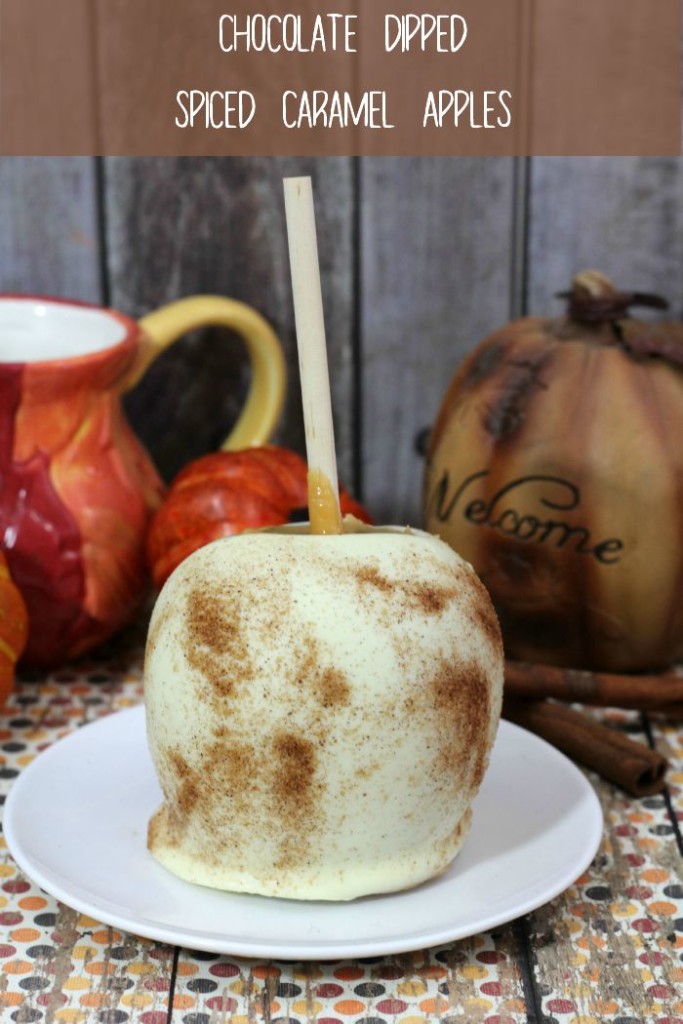 How to make chocolate dipped spiced caramel apples