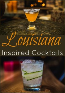 Louisiana inspired cocktail drink recipes