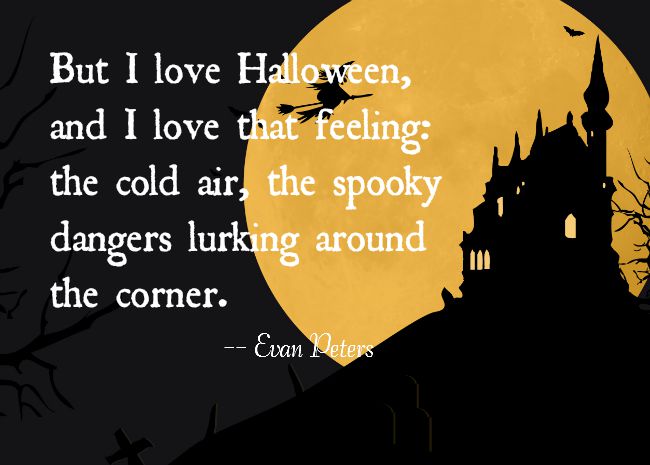 I love halloween quote