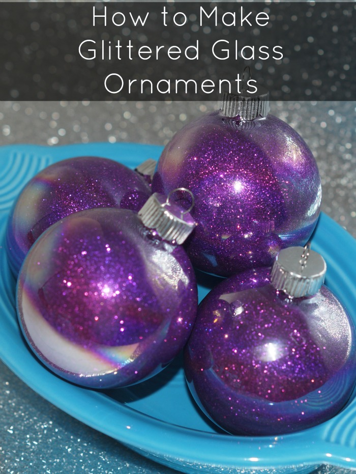How to make glittered glass ornaments