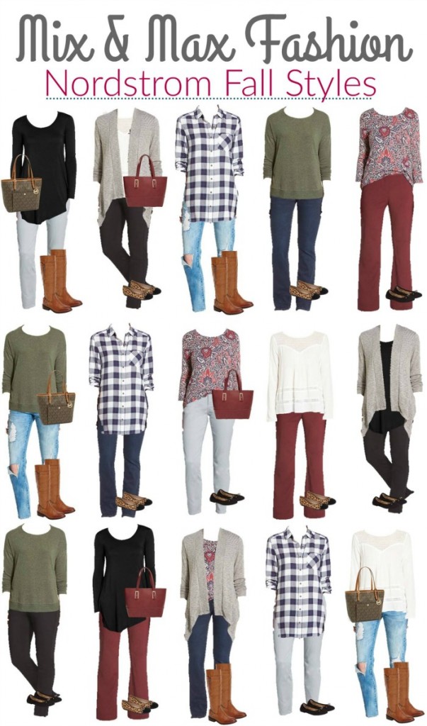 Nordstrom Mix and Match wardrobe outfits