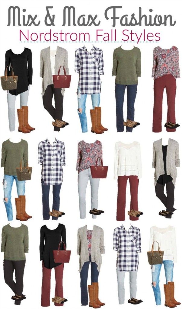 Nordstrom Mix and Match wardrobe outfits