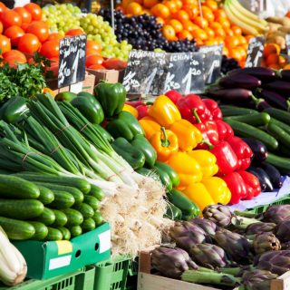 produce at the farmer's market