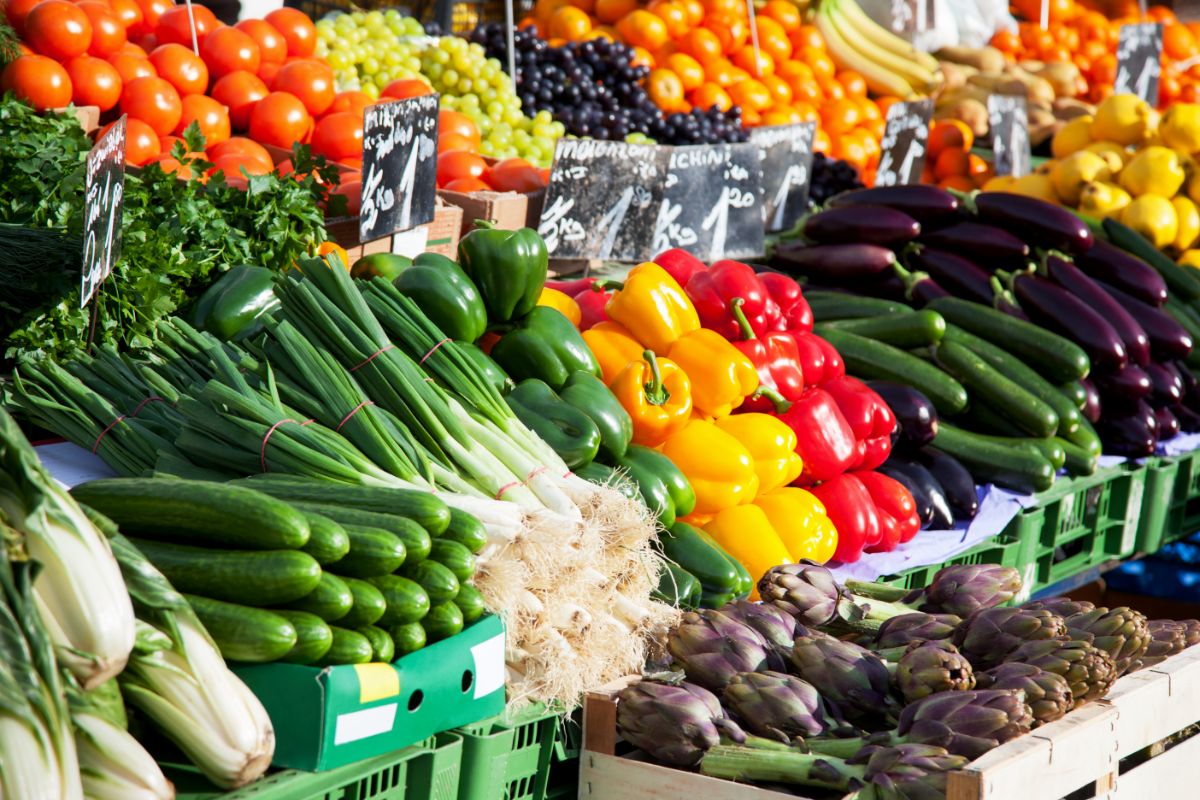 produce at the farmer's market