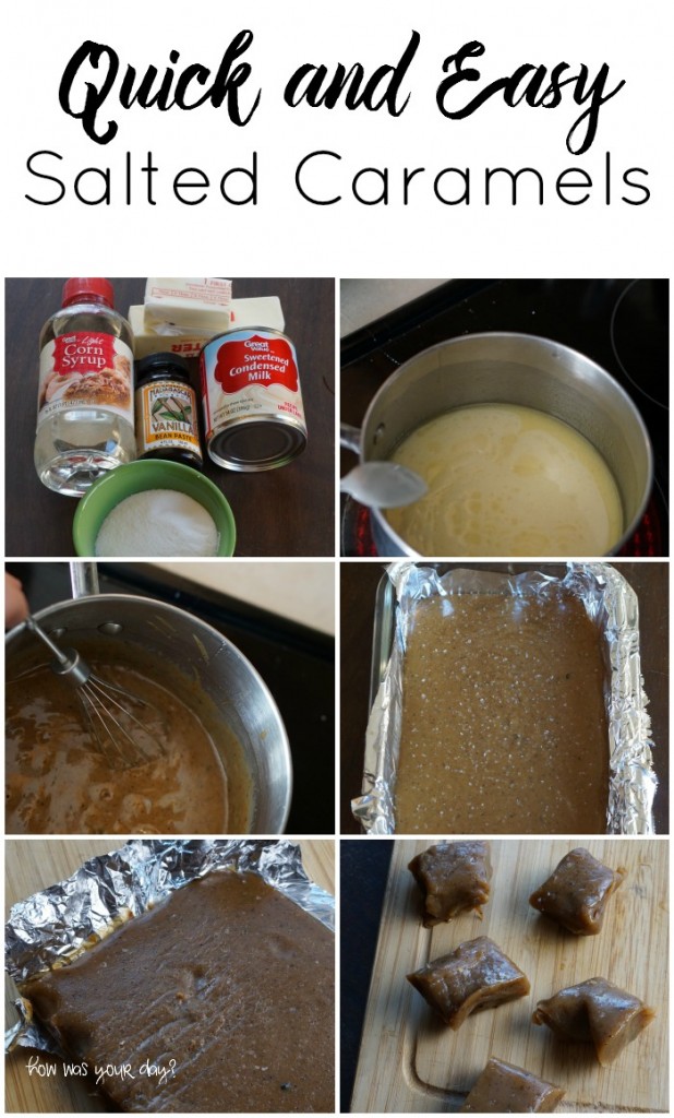quick and easy salted caramels - step by step