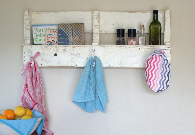 Make Your Own Reclaimed Wood Pallet Coat Rack and Shelf
