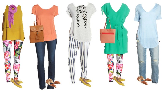 nordstrom colorful Mix and Match Spring fashion 11-15