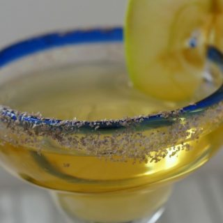 smoked apple margarita close up