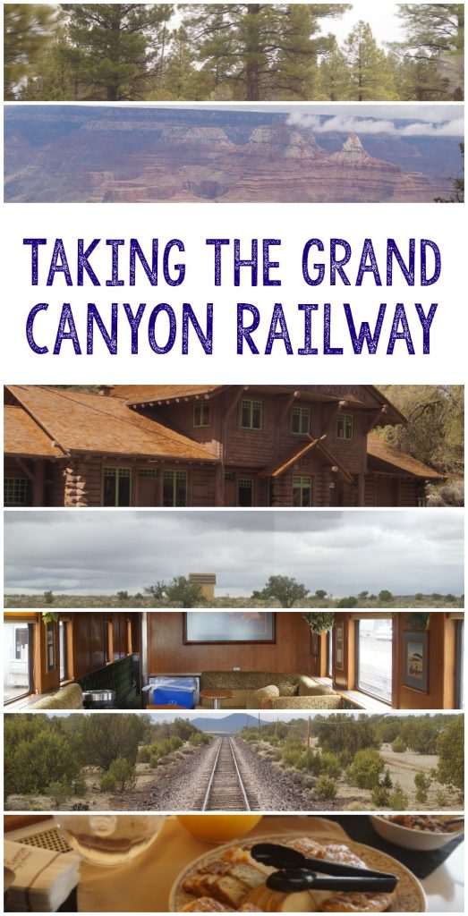 Taking the Grand Canyon Railway train