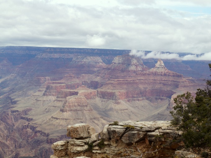 A view of the South Rim of the Grand Canyon
