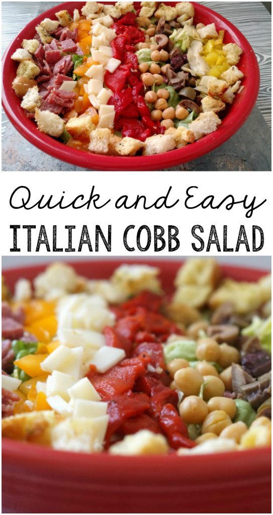 quick and easy Italian Cobb salad
