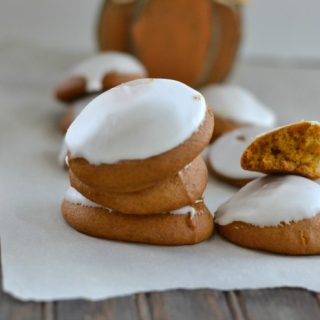Soft Pumpkin Spice Cookies with cream cheese frosting recipe