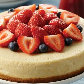 classic cheesecake made in an instant pot pressure cooker