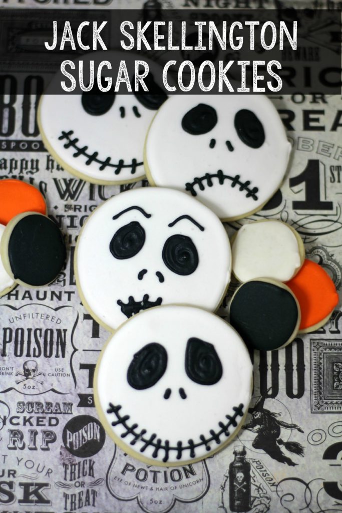 Jack Skellington Decorated Sugar Cookies