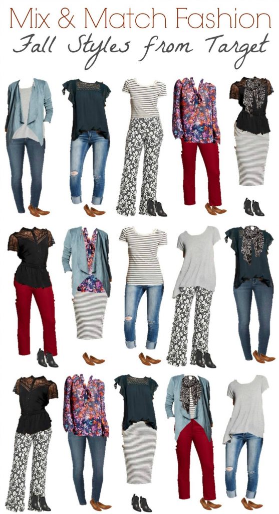 Target Mix and Match Capsule Wardrobe for fall