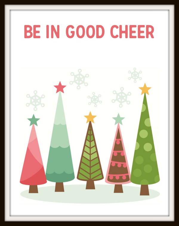 Be in good cheer free Christmas printable