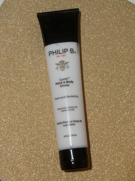 Need a good hand creme for winter? Try the Philip B Lovin' Hand and Body Creme