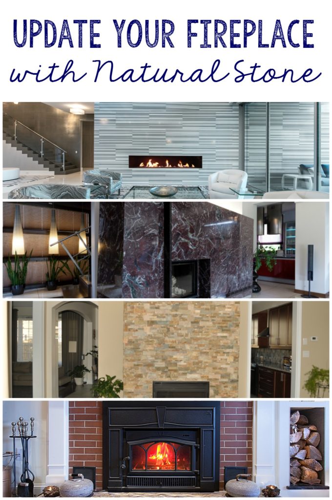 Update your fireplace with natural stone
