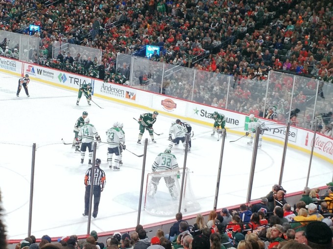 Minnesota Wild face off vs Dallas Stars