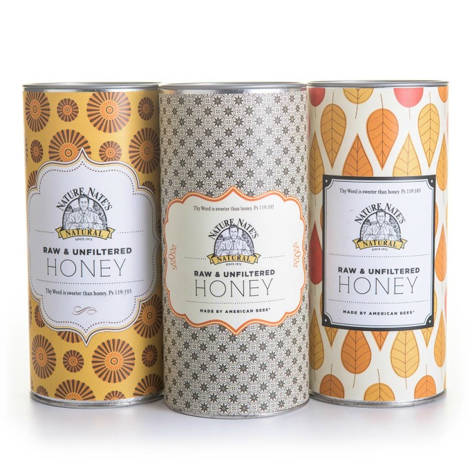 Give the gift of pure honey with Nature Nate's honey tins