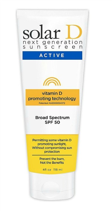 Solar D sunscreen allows you to absorb vitamin D