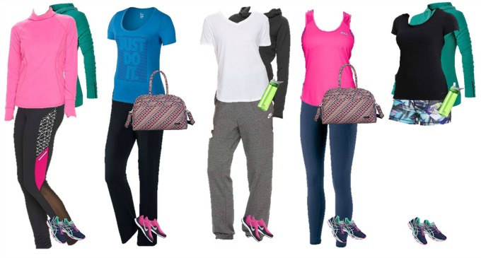 Kohls Mix and match fitness wardrobe 11-15