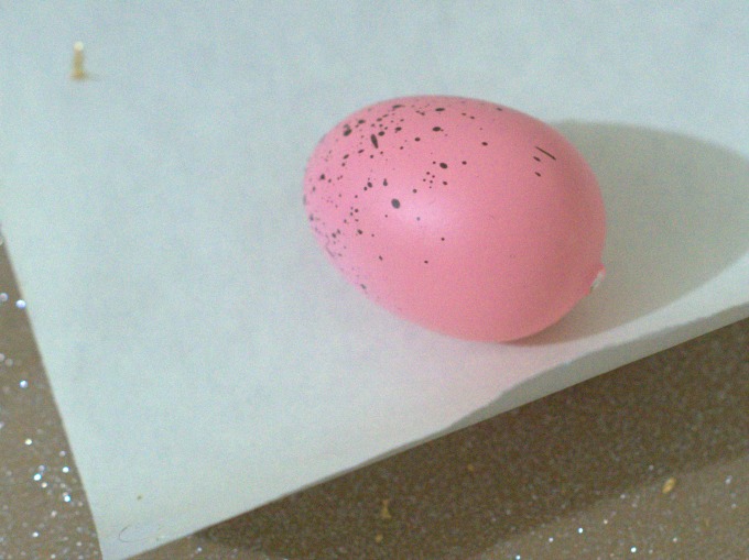 egg getting glue