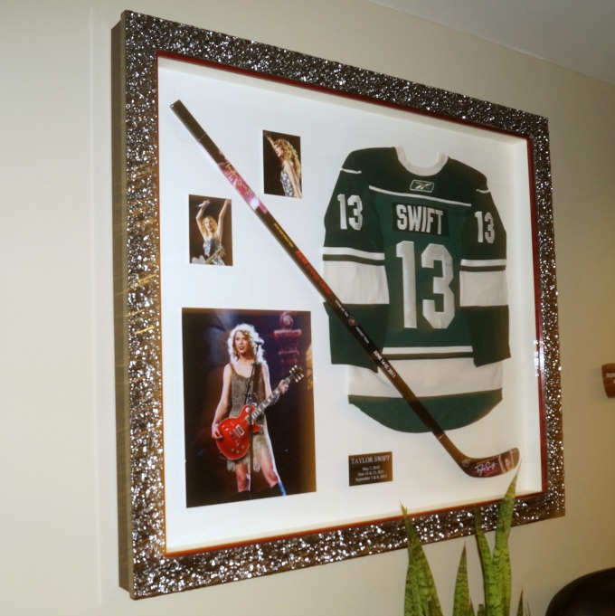 Taylor Swift memorabilia from Xcel Center