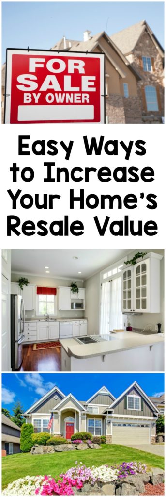 Easy ways to increase your home's resae value.