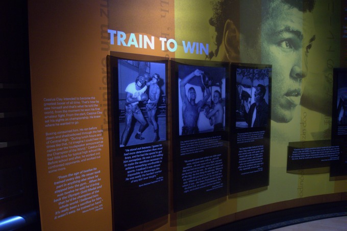 Cassius Clay Train to Win Display