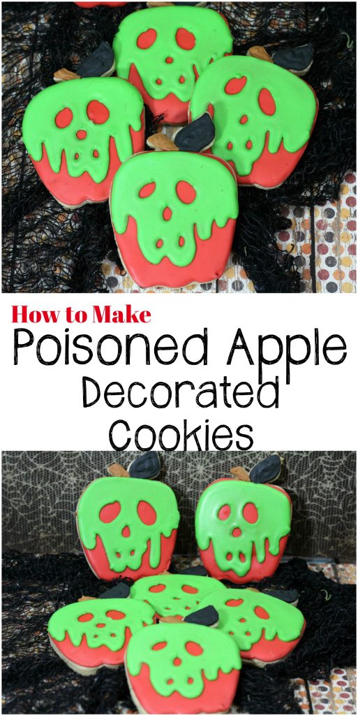 Learn how easy it is to make decorated sugar cookies that look like the poisoned apple from Snow White. 