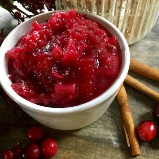How to make quick and easy pear cranberry sauce with no refined sugar