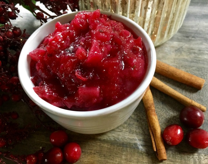 How to make quick and easy pear cranberry sauce with no refined sugar
